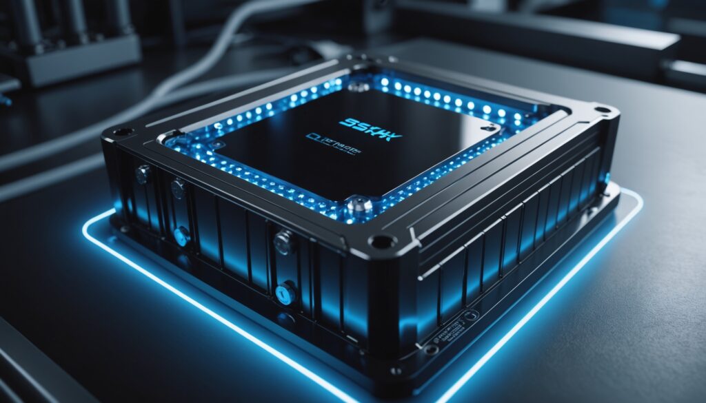 Module de batterie tout-solide pour voiture electrique