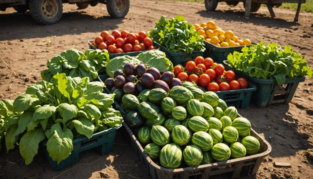 Marché de légumes français affecté par la sécheresse et la canicule de l'été 2026