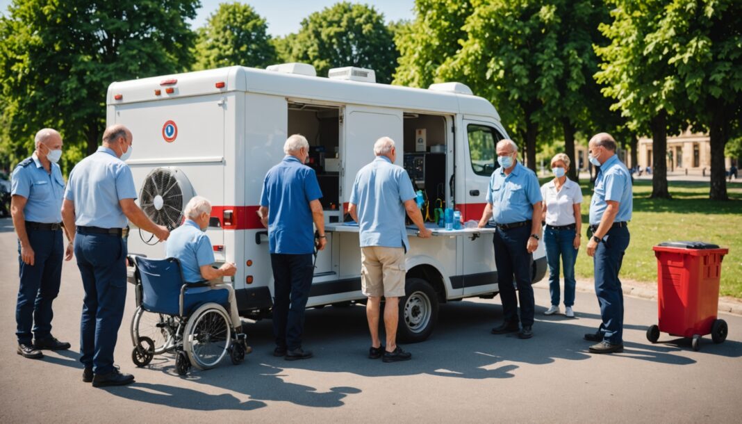 Canicule : les nouvelles mesures d’urgence du gouvernement pour protéger les Français Centre de rafraîchissement d'urgence pendant une canicule en France