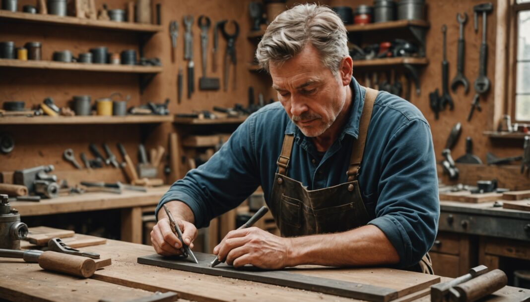 Artisanat et BTP : pourquoi le recrutement reste si difficile Artisan au travail dans son atelier, illustration du recrutement dans l'artisanat et le BTP